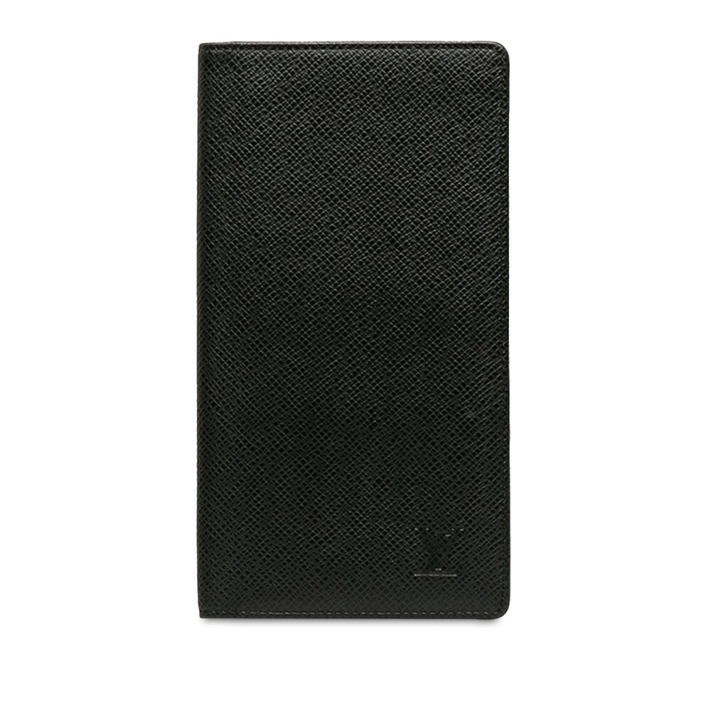 Louis Vuitton Taiga Brazza Wallet Ardoise Black color